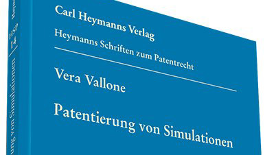 Auschnitt aus der Vorderseite des Buches Patentierung von Simulationen.