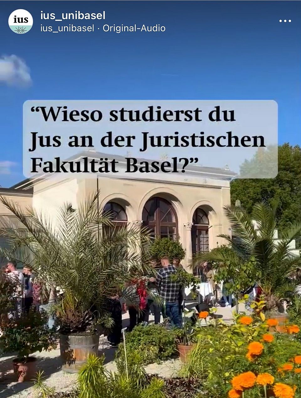 Video: Why are you studying in Basel - Link on Instragram