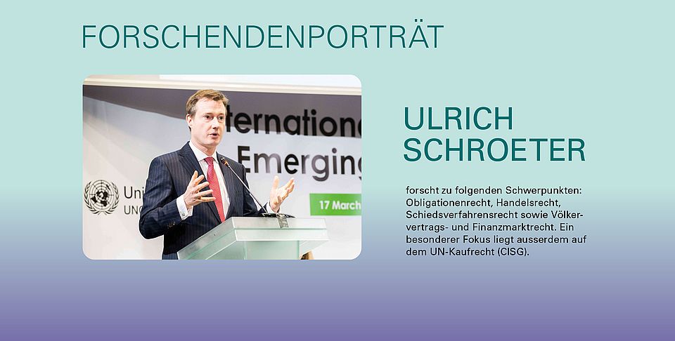 Portrait Ulrich Schroeter und Beschrieb seiner Forschung
