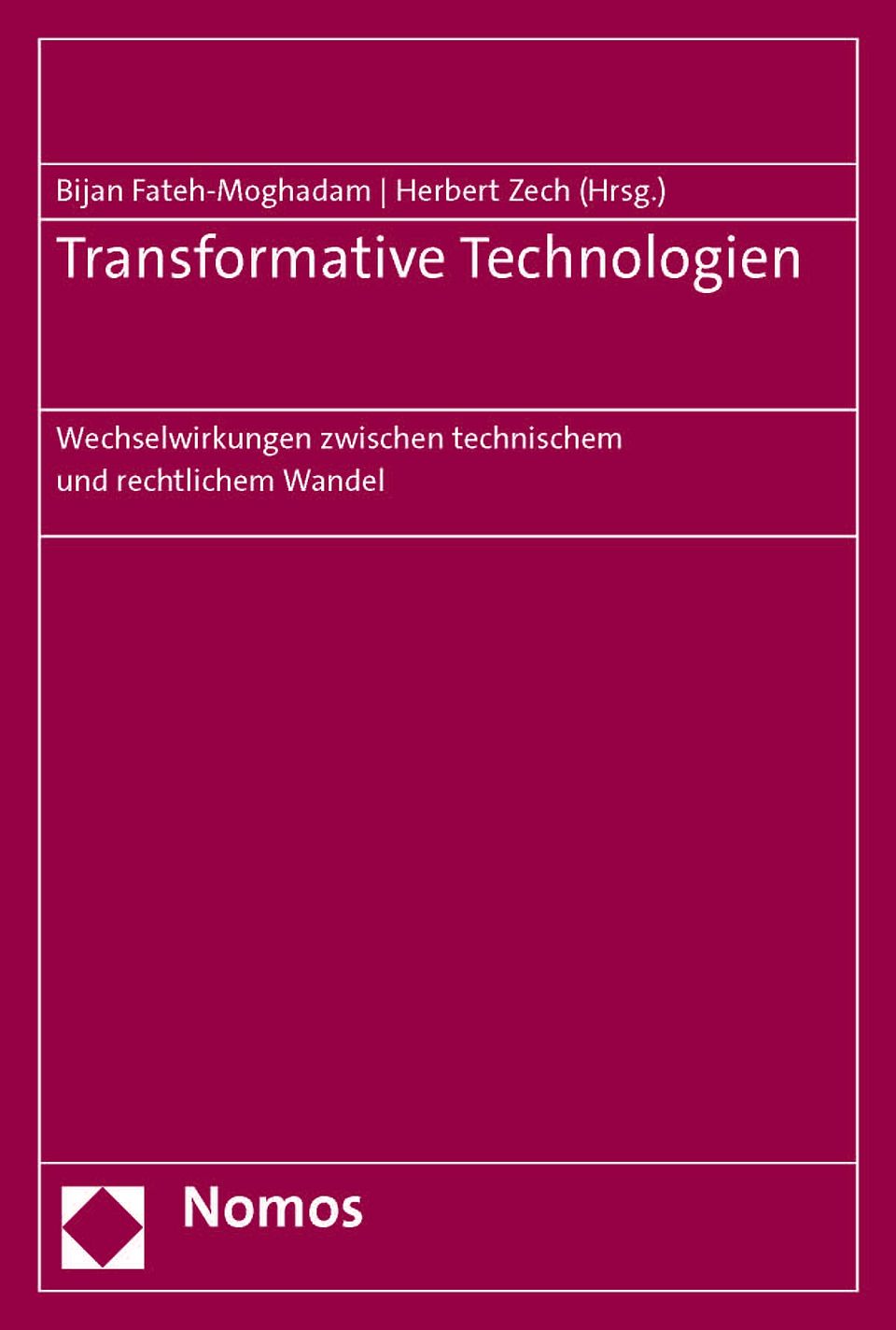 Sammelband Transformative Technologien