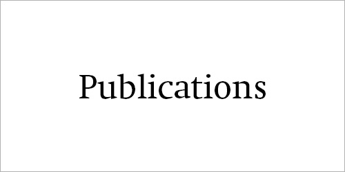 Lettering "Publications" in black against a white background.
