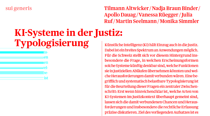 Titelblatt sui generis 294