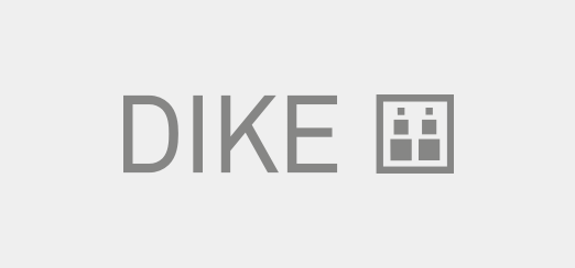 Logo des Dike Verlags: Stilisierter Schriftzug.